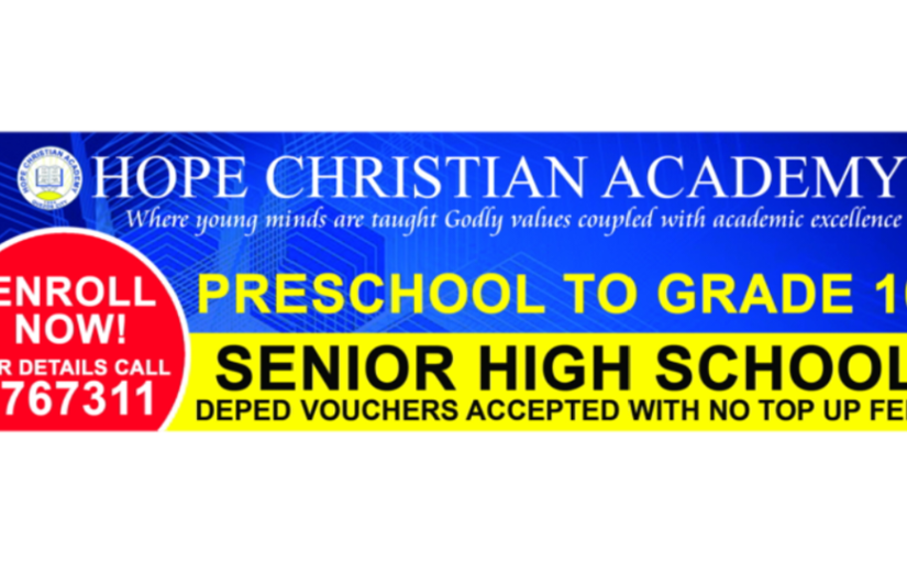 The Journey Begins in Hope Christian Academy